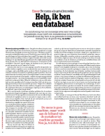 2022-03-31 (De Groene Amsterdammer) Help, ik ben een database!